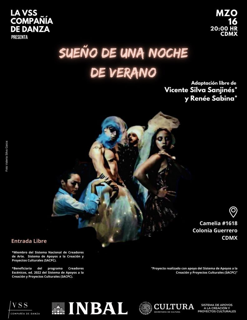 Flyer de Danza en las vecindades de VSS Danza.