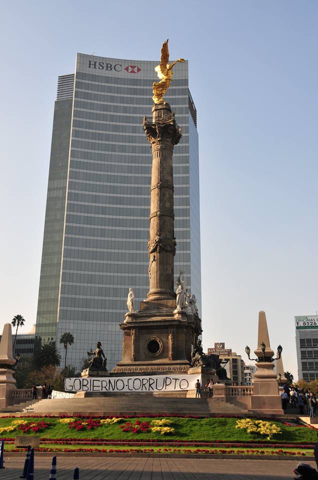 Antonio Gritón. Intervención Ángel de la independencia.