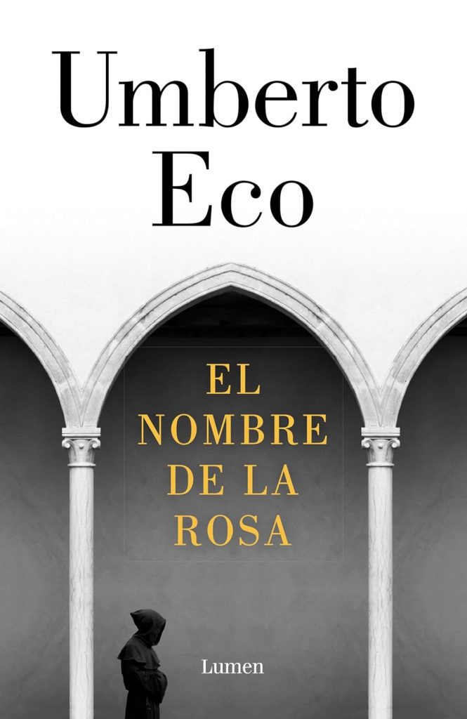 Portada de "El nombre de la rosa" de Umberto Eco.