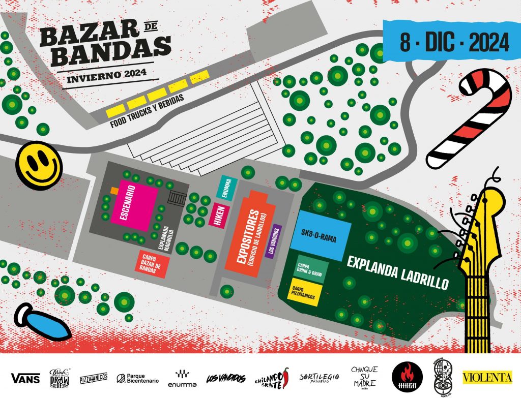 Mapa Bazar de bandas invierno 2024