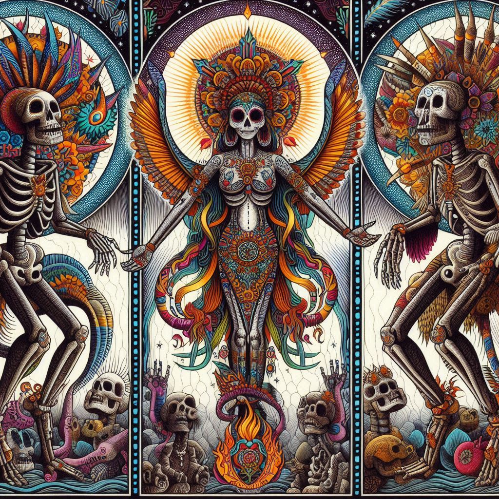 Bestiario místico de día de muertos
